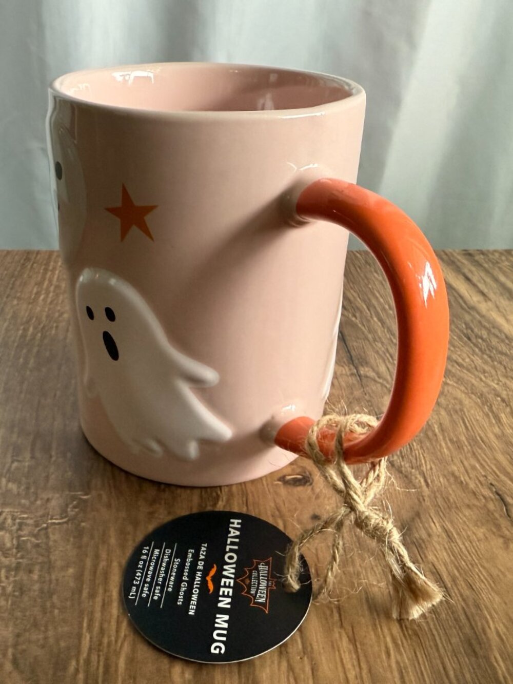 Aldi Halloween Pink Ghost Mug 2025 NWT - Picture 3 of 7